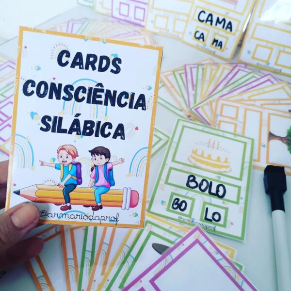 🧡Cards Consciência Silábica.