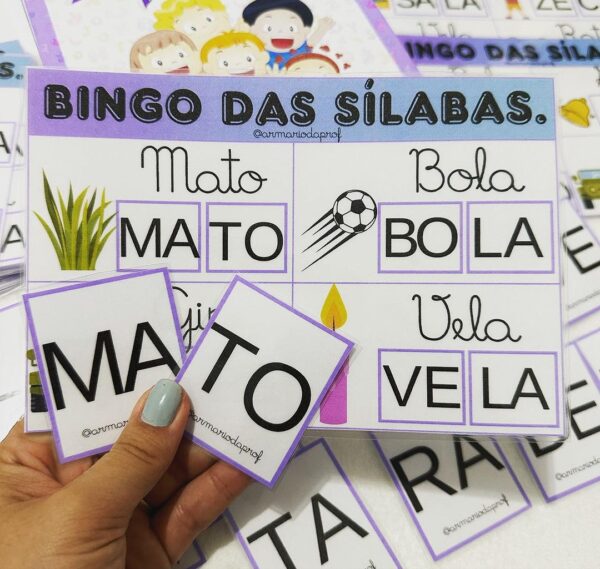 🧡Bingo das Sílabas🧡