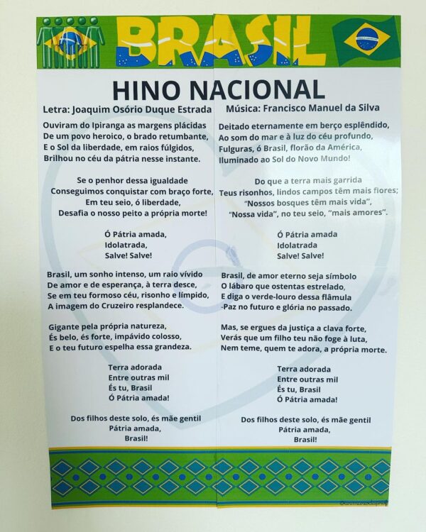 Pôster do Hino Nacional