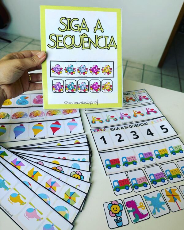 💙Recurso pedagógico para educação infantil: Siga a sequência!!