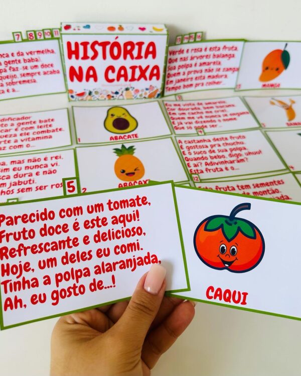 🍉História na caixa: Mamão, melancia, tecido e poesia 🍉