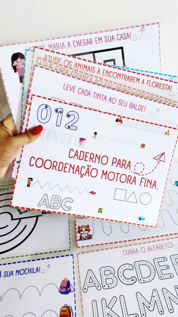 ✍️Caderno para trabalhar Coordenação Motora fina.