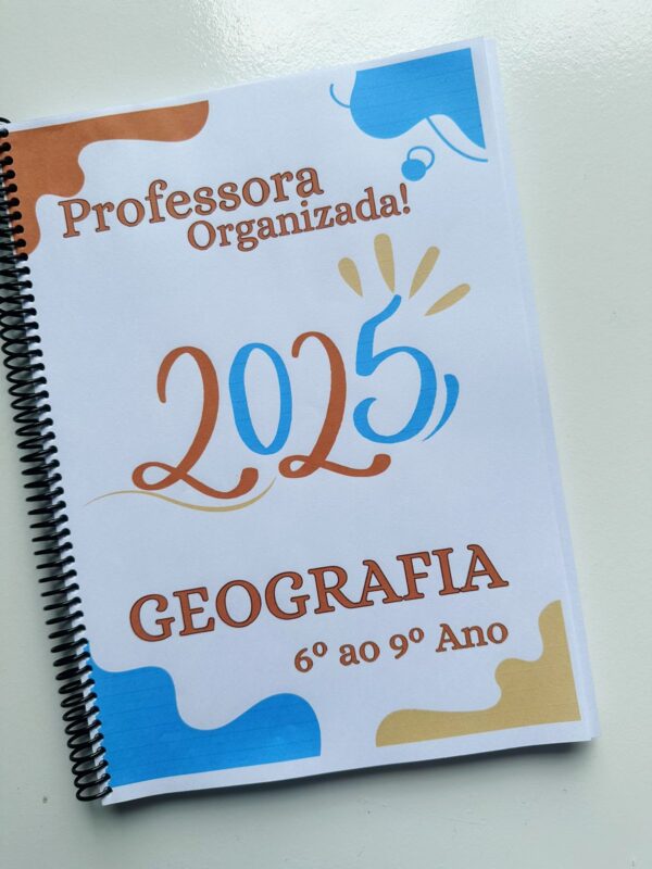 Caderno prof.ª Organizada Geografia. 2025