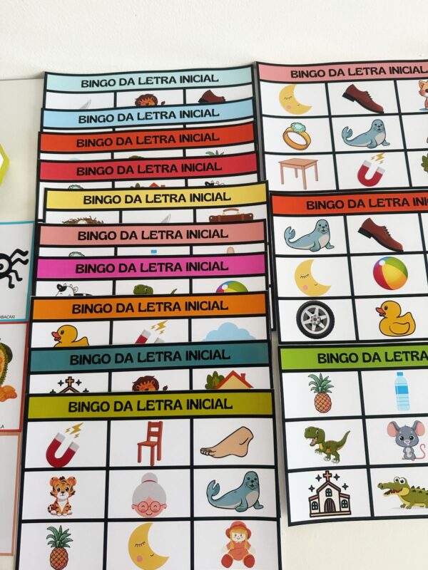 Consciência fonológica: Bingo da letra inicial. - Image 4