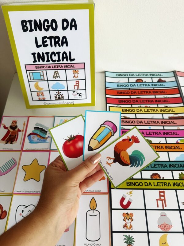 Consciência fonológica: Bingo da letra inicial. - Image 3
