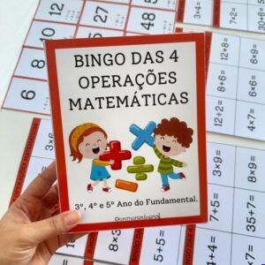 đŻ BINGO DAS 4 OPERAĂĂES MATEMĂTICAS đŻ