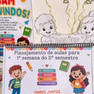 📚✨ PLANEJAMENTO DA PRIMEIRA SEMANA DE AULA – 1º E 2º ANO